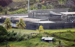 The notorious Naboro maximum security prison is seen hidden in a valley outside Suva, 18 February 2002, where former Fiji coup leader George Speight is being held.  Speight was sentenced to death by hanging 18 February for high treason for his role in the overthrow of former prime minister Mahendra Chaudhry's government 19 May 2000.  Fiji's President Josefa Iloilo later in the day commuted the death sentence to life imprisonment for "national security reasons".      AFP PHOTO/Torsten BLACKWOOD (Photo by TORSTEN BLACKWOOD / AFP)