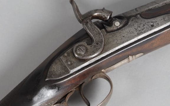 Musket detail.
