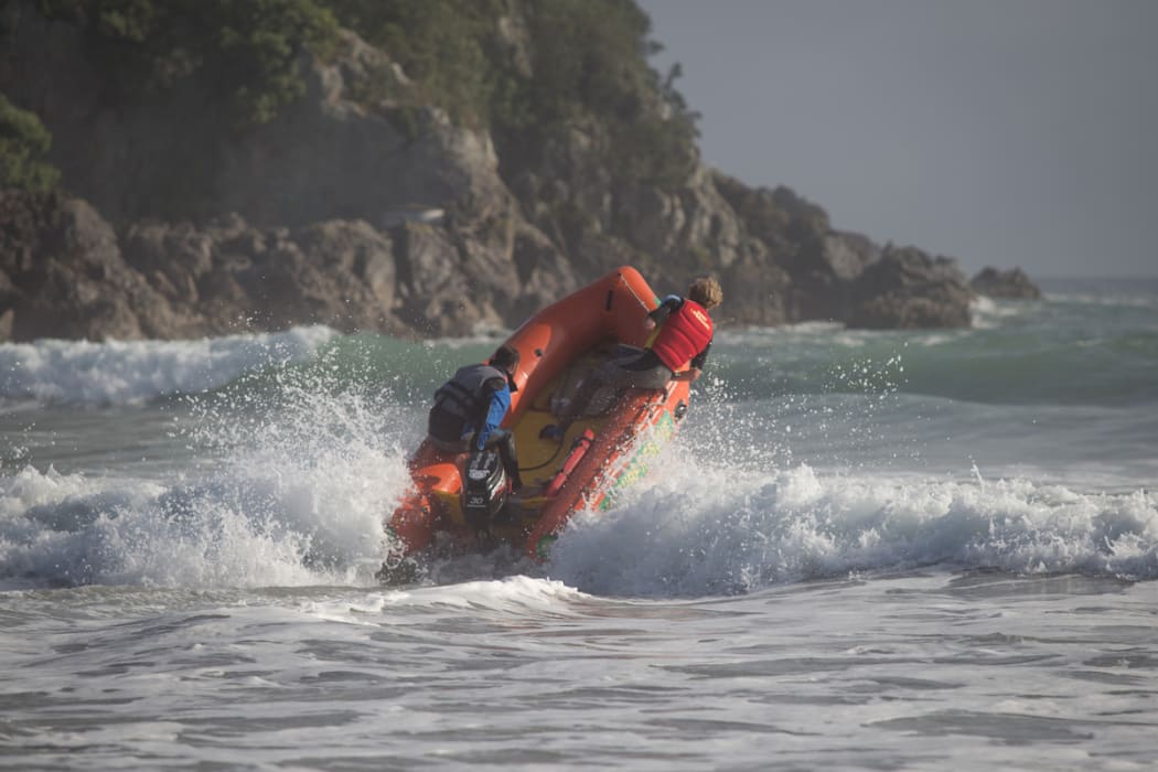 Surf lifesavers join the search on Sunday.