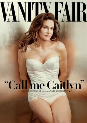 Caitlyn Jenner on the cover of Vanity Fair.