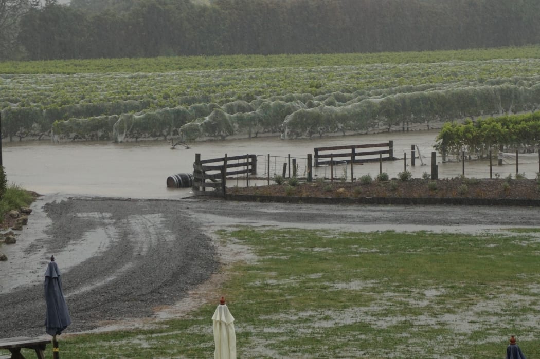 Flooding at Linden Estate winery