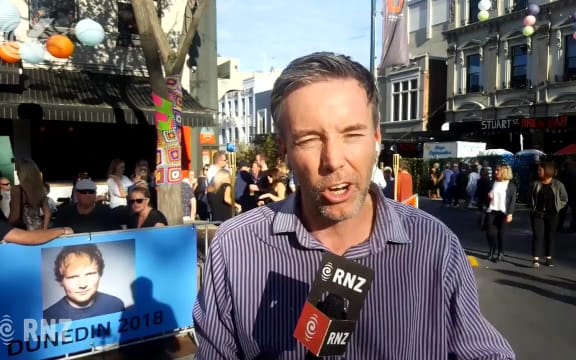 Dunedin becomes Dun-Ed-in when Ed Sheeran's in town