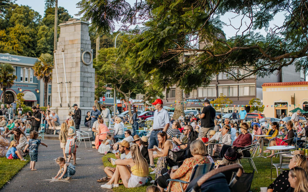 Napier City Council is holding its first post-cyclone event with the Friday Fiesta which sees food trucks and bands in Memorial Square.