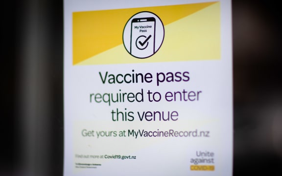 Vaccine Pass Requirement Sign