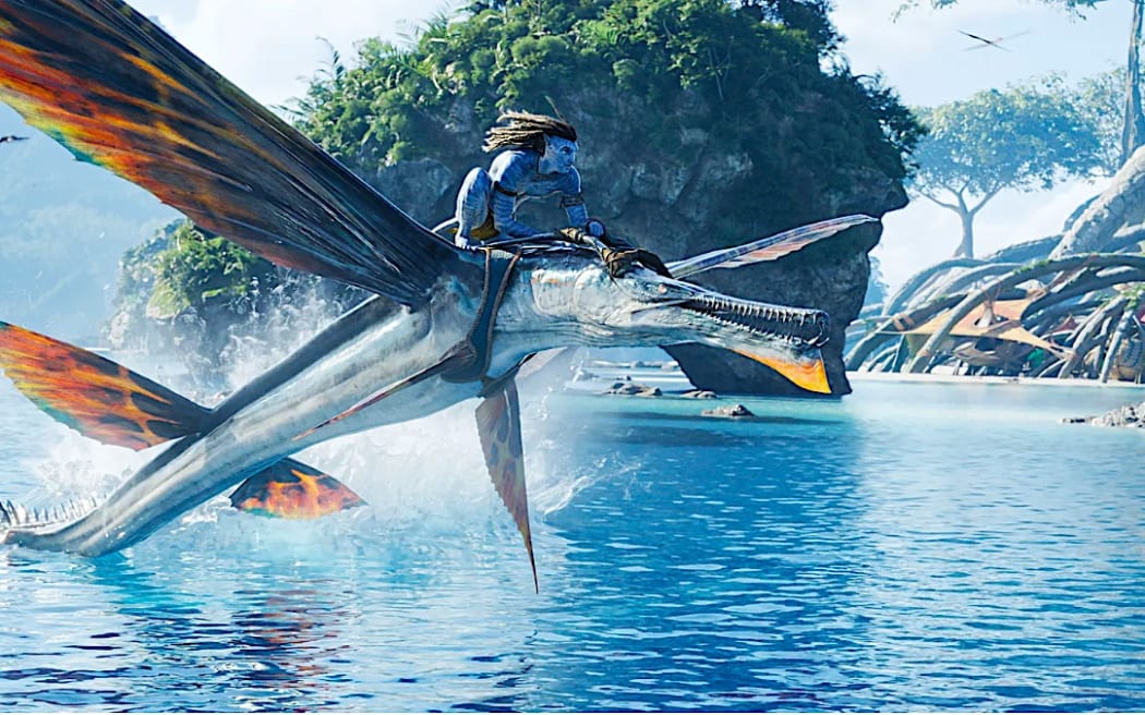 A scene from Avatar: The Way of Water.