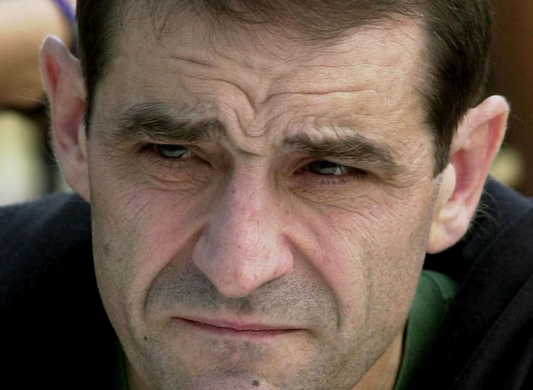FILE - In this Sept.3, 2000 file photo, Jose Antonio Urruticoetxea Bengoetxea, known by the alias Josu Ternera, a leader of the Basque separatist group ETA, is pictured in Bayonne, southwestern France.