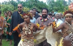 Oro Governor and Papua New Guinea Opposition Leader Don Polye in Popondetta, 2 May 2017.