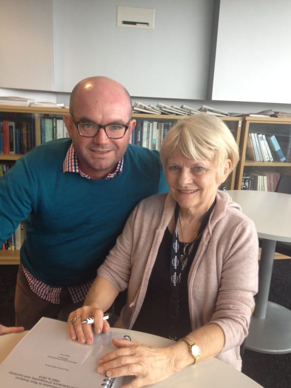 Susan St John of the Child Poverty Action Group and lawyer Michael Timmins