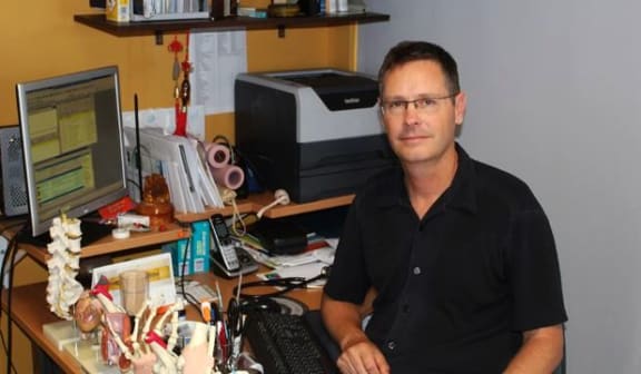 Portrait of Whangarei GP, Andrew Miller at the Bush Road Medical Centre