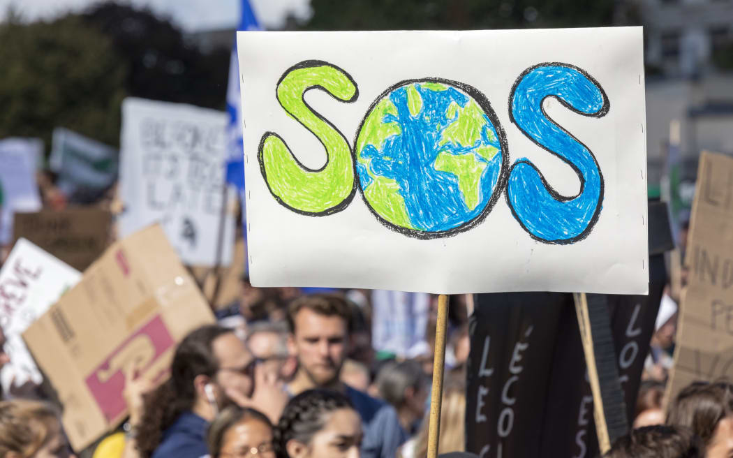 A climate protest in Montreal, Canada, in September.