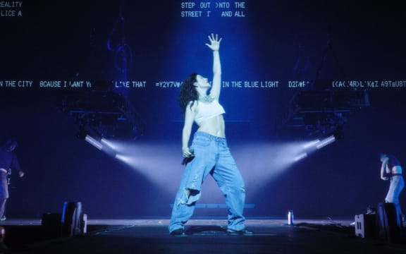 Lorde performs during her Ultrasound World Tour in Austin, Texas at the Moody Center on 17 September, 2025.