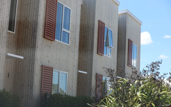 A set of townhouses in Hobsonville Point