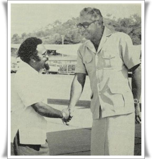 Sir Michael Somare with his good friend and mentor the late Ratu Sir Kamisese Mara.