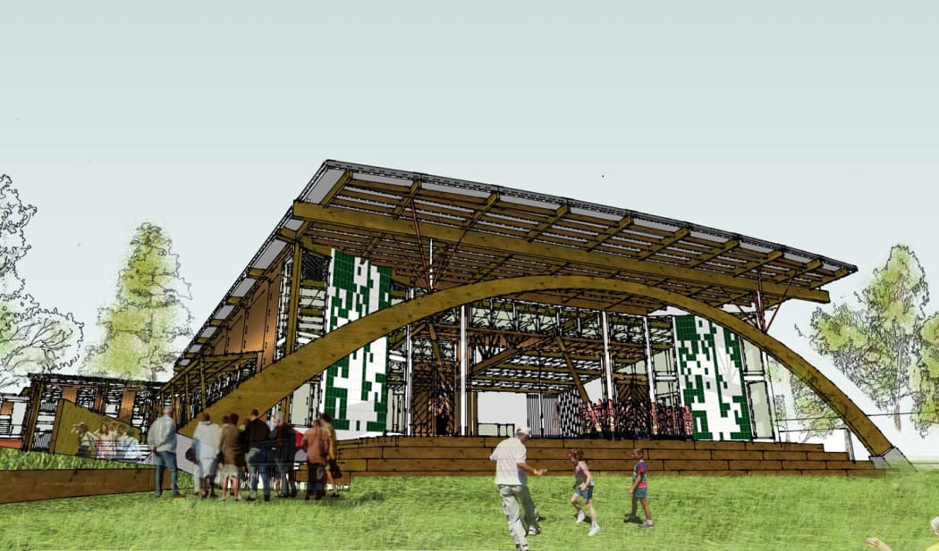An artist's impression of the planned building.