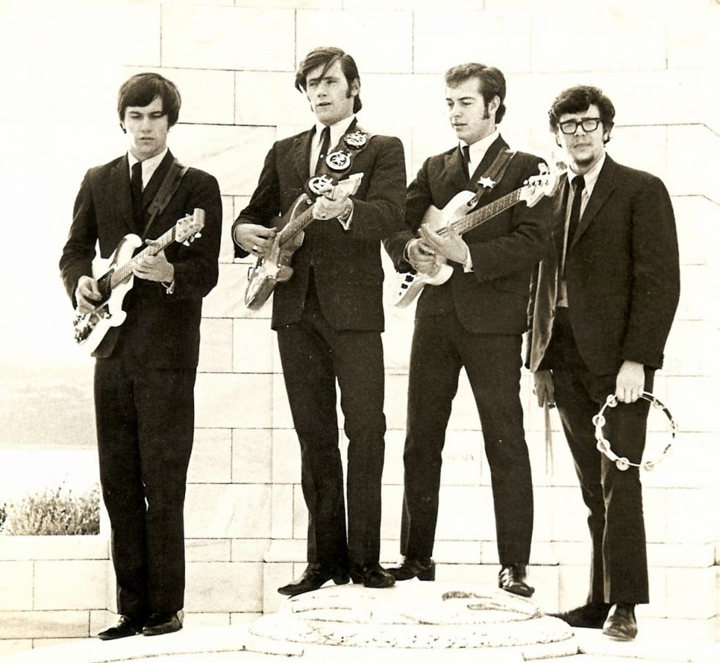 The Avengers, from left: Clive Cockburn (guitar, organ), Dave Brown (guitar), Eddie McDonald (bass), Ian 'Hank' Davis (drums) in an early promotional pose.