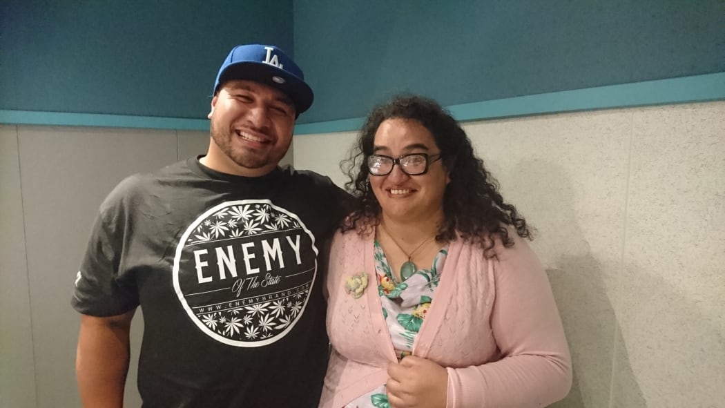 Adam New Zealand Play Award winners  Suli Moa and Maraea Rakuraku