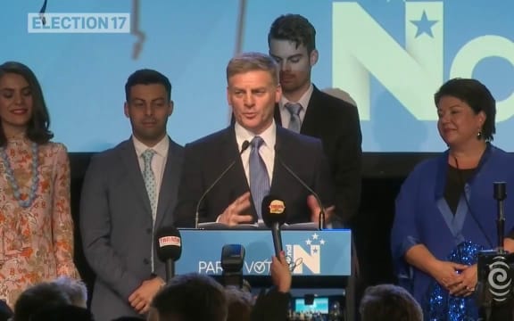 Bill English celebrates electoral result and thanks supporters