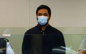 Daniel Havili during sentencing in the High Court at Auckland on 12 April 2022.