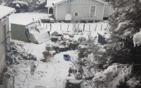 Heavy snow settled in Ohakune in the central North Island, 9 August 2021.