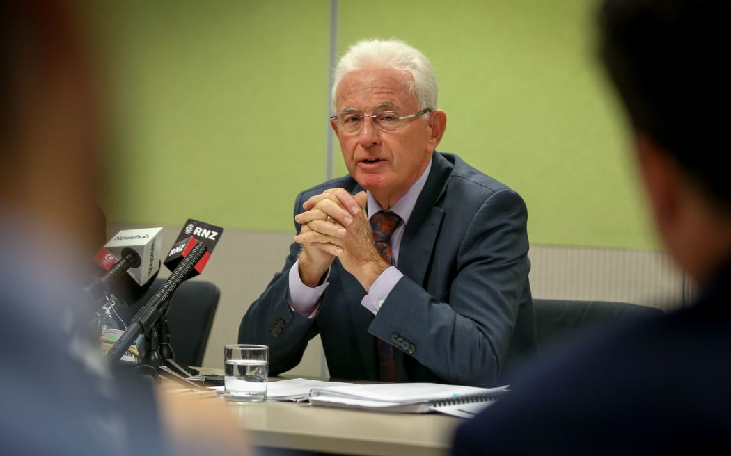 Hon Sir Michael Cullen at the report of the first independent review of intelligence and security in New Zealand.