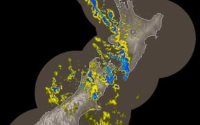 MetService rain radar at 5.30am on 10 June 2022.
