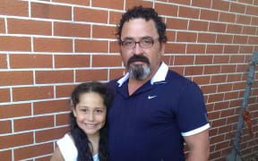 Mauricio Ravet and daughter Kate on 18 February 2015.