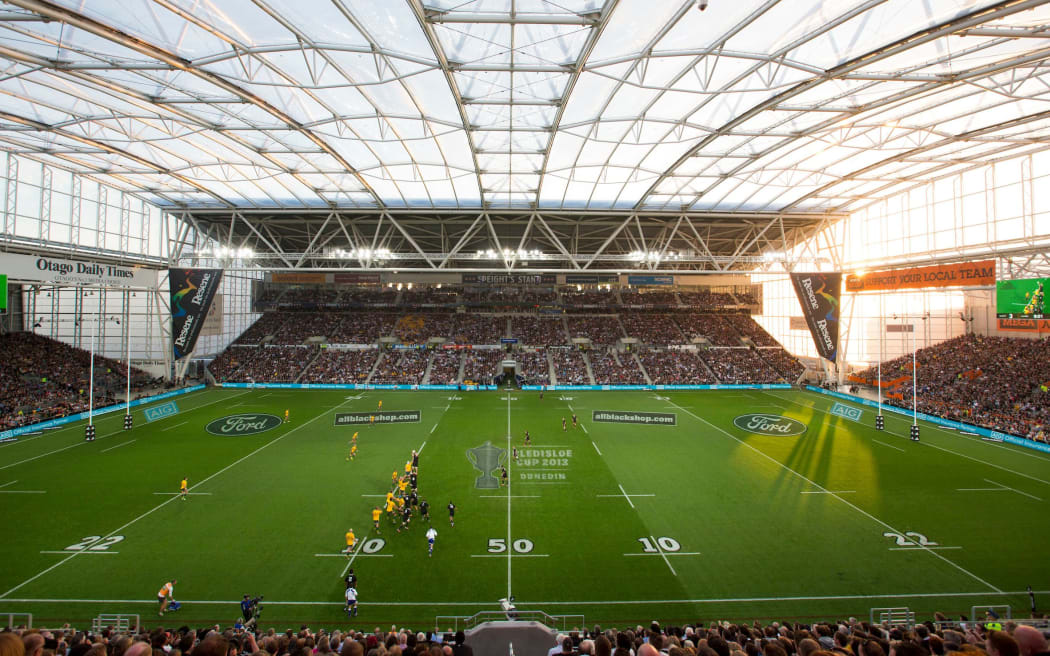Forsyth Barr stadium in Dunedin, during the last match between the All Blacks and Wallabies in Dunedin in 2013.