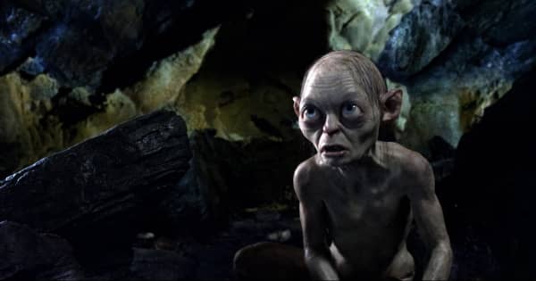 Andy Serkis as Gollum in The Hobbit: An Unexpected Journey (2012), directed by Peter Jackson.