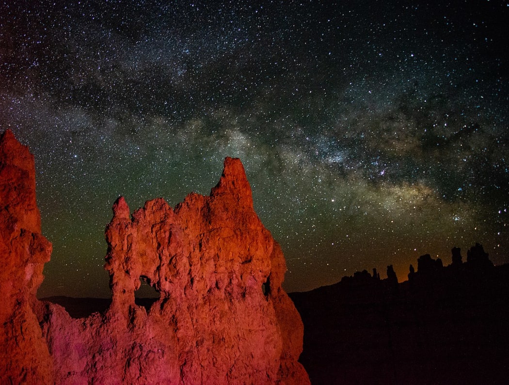 Bryce Canyon National Park under the stars on the Navajo Trail