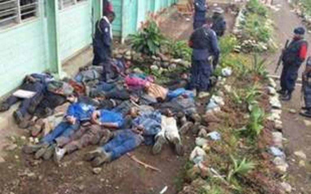 Scrutineers apprehended in Enga Province, Papua New Guinea.