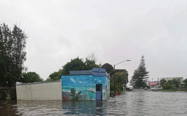 Haumoana Coffee went under water during Cyclone Gabrielle on 14 February.