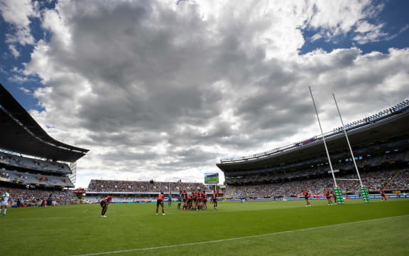 General view during the Super Rugby Aotearoa rugby match between the Blues and the Crusaders held at Eden Park, Auckland, New Zealand.  21  March  2021       Photo: Brett Phibbs /www.photosport.nz