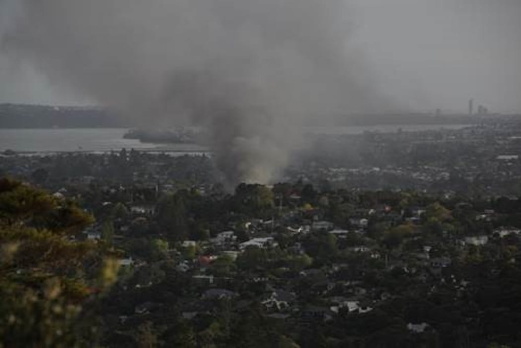 A family escaped the house fire in the Auckland suburb of New Lynn.