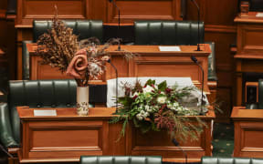 A tribute in Parliament House after the death of Tāmaki Makaurau MP Takutai Tarsh Kemp of Te Pāti Māori on 26 June, 2025.