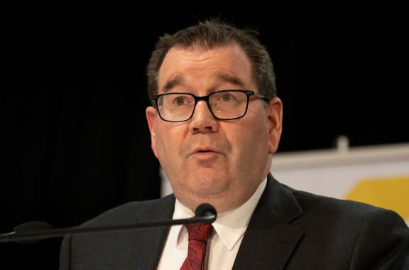 Minister of Finance Grant Robertson speaking at the briefing for a Covid-19 daily update on 17 April, 2020.
