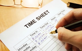 Work pay, timesheet.