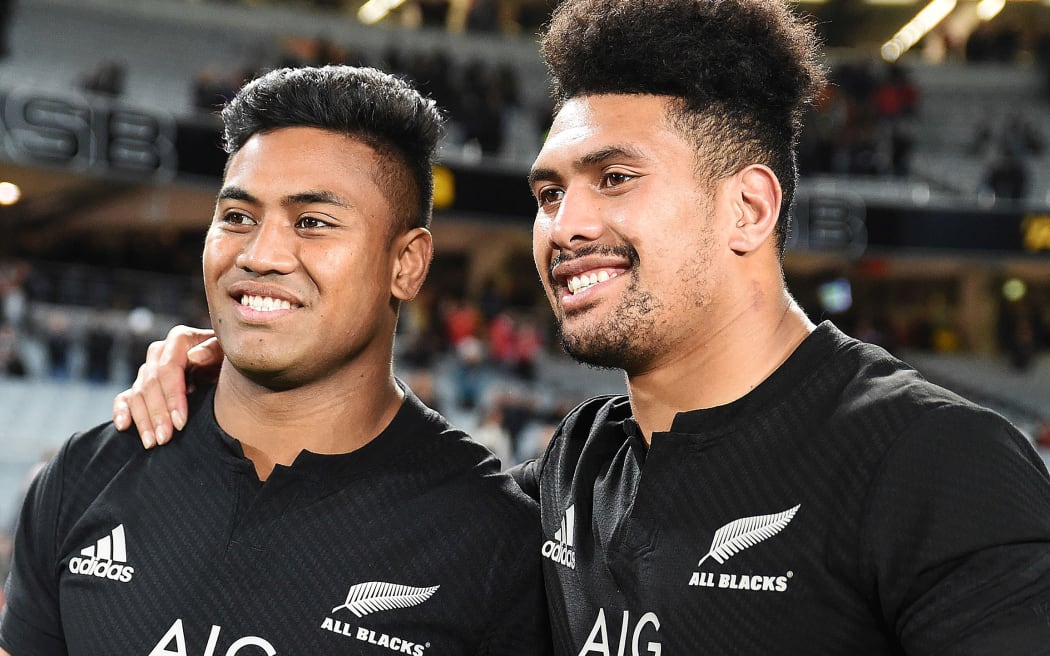All Black players Julian and Ardie Savea.