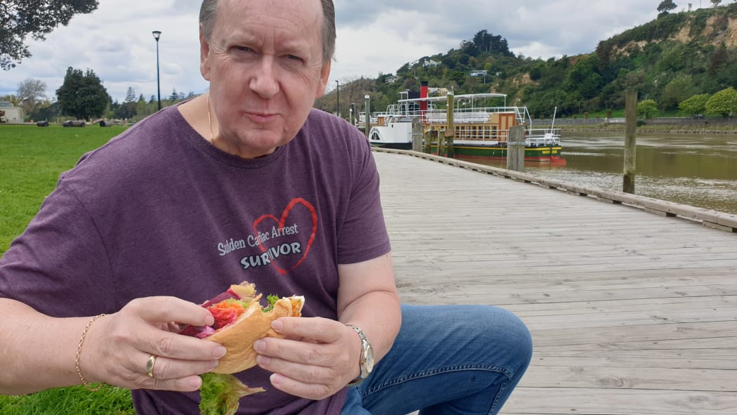 Geoff Horne was able to find plenty of places that serve a beetroot burger in Whanganui thanks to the internet.