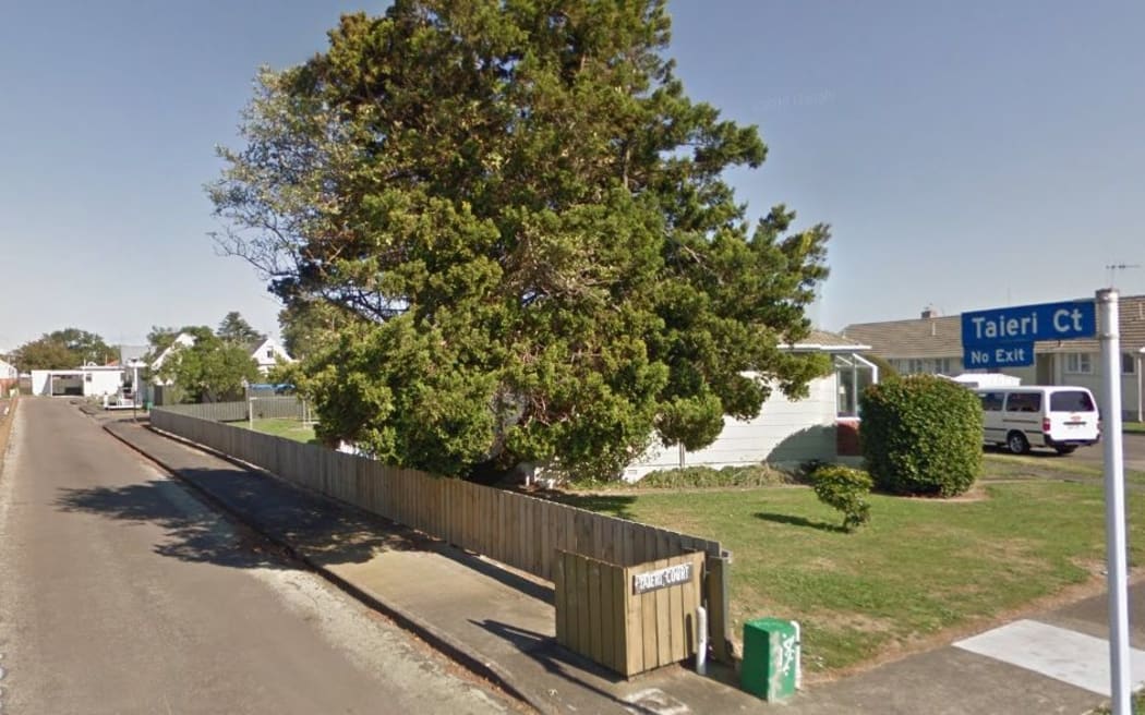 Taieri Court in Palmerston North, where a body was found this morning.