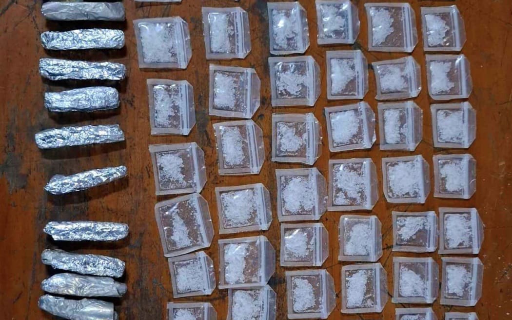 More than 50 zip lock plastics containing white crystals believed to be methamphetamine and 15 sachets of dried leaves believed to be marijuana were seized by Fiji Police on 13 August. Three men believed to be involved in the sale and distribution of illicit drugs were arrested in separate raids.