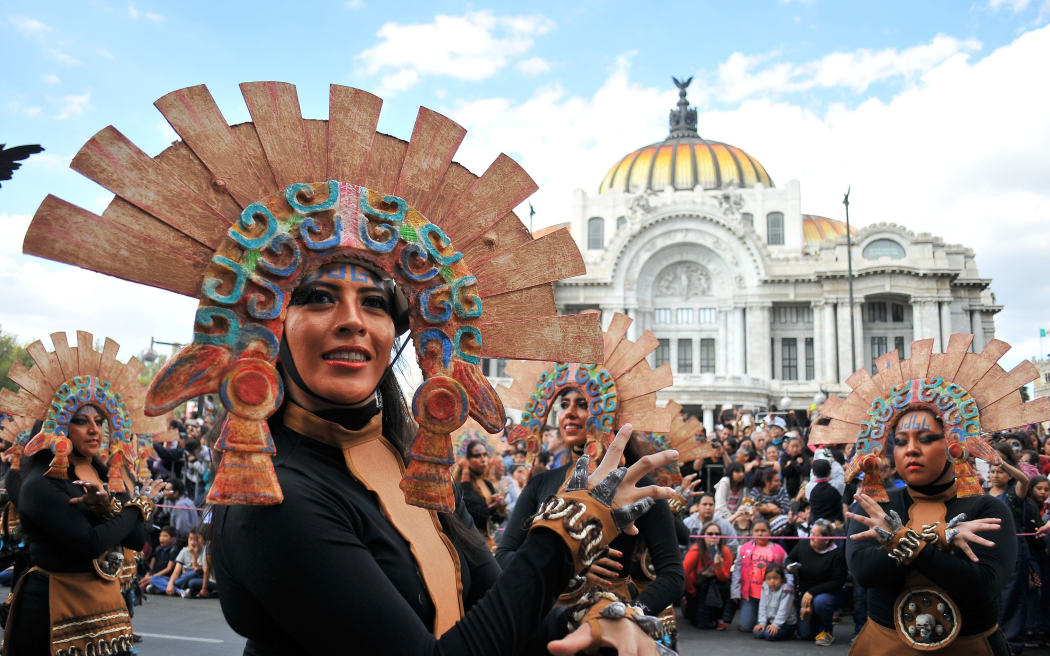 Mexico City's first Day of the Dead Parade.