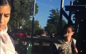 A screenshot of the video Mehpara Khan posted to Twitter.