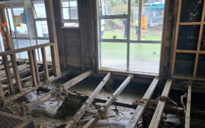Sheryll Whaitiri's house was only days away from being repaired by builders from an earlier flood when this flood hit.