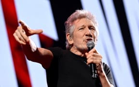 21 May 2023, Bavaria, Munich: Pink Floyd co-founder Roger Waters performs at the Olympiahalle as part of his "This Is Not A Drill" tour of Germany. The concert is controversial. Previously, local politicians had demanded that the performance be canceled because of accusations of anti-Semitism against Waters. Photo: Angelika Warmuth/dpa (Photo by ANGELIKA WARMUTH / DPA / dpa Picture-Alliance via AFP)