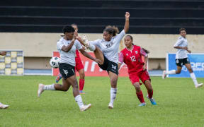 OFC U-16 Women's Championship 2023, Group B, Cook Islands v Fiji,  Pater Stadium, Pirae, Tahiti, Wednesday september 20 2023, photo : Christophe Fotozz, Tahiti