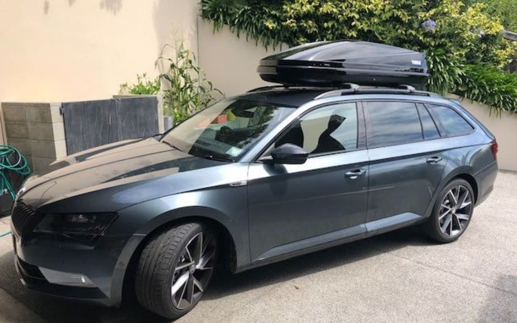 The car of missing man, Brendon Laughton.