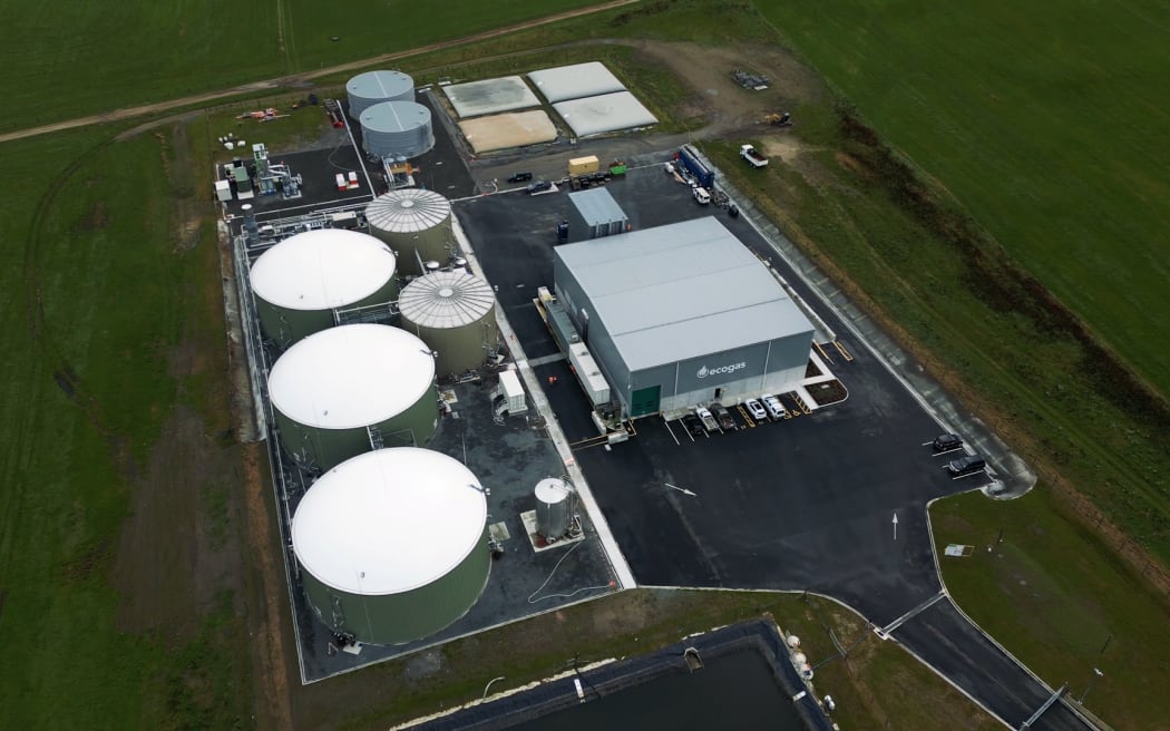 Eco Gas' facility processing food waste.