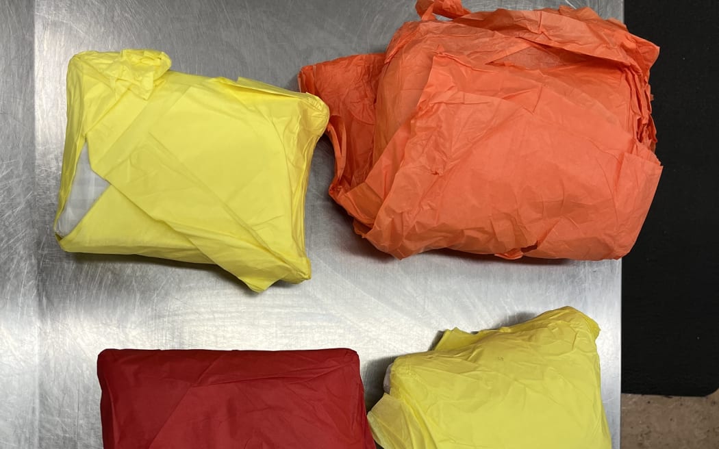 Almost 26kg of methamphetamine was found in the suitcases of a traveler arriving in Auckland Airport from Canada, Customs said.