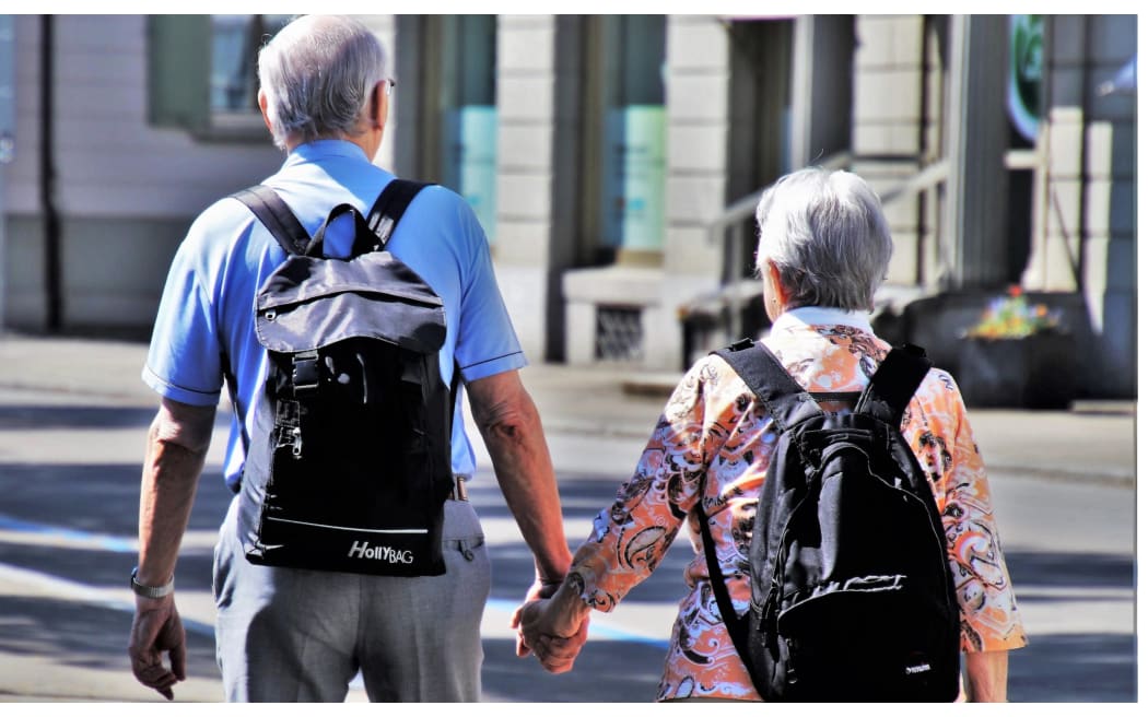elderly couple
