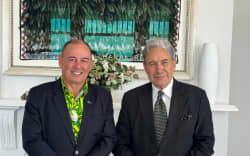 Cook Islands PM Mark Brown and New Zealand Foreign Minister Winston Peters held an informal discussion at Peters’ private residence in Auckland on Friday, 20 March 2026